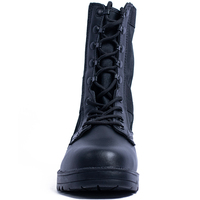 Bottes tactiques décontractées noires mi-hautes pour hommes, confortables et respirantes, idéales pour la randonnée en plein air, l'alpinisme, le camping et l'entraînement
