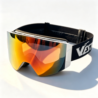 Masque de ski à lentille magnétique interchangeable, vision large, système de verrouillage latéral, sangle à dégagement rapide, anti-buée UV400, masque de snowboard