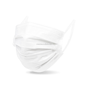 Meistverkaufte Hochwertige Preisgünstige 3-lagige Einweg-Ohrschlaufenmaske Weiß mit Formbaren Nasen- und Mundstreifen für Staubschutz - Product Image 2