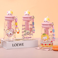 Bouteille élégante d'été pour enfants, type paille, avec séparateur de thé, en PC durable et résistant aux chutes, pour boissons chaudes/froides