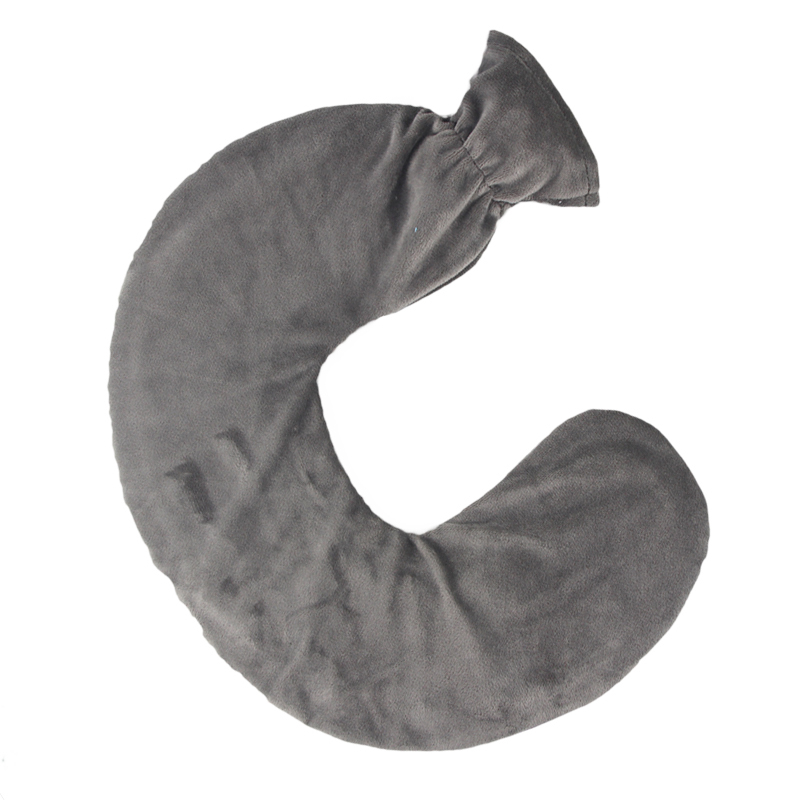 wholesale u shape long hot water bottle hot water bag cheap high quality rubber hand warmers with fleece cover