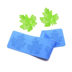 Strumenti professionali di decorazione della torta della muffa del Silicone del fondente della stuoia del pizzo dello zucchero del fiore in rilievo 3D del forno - Product Image 1