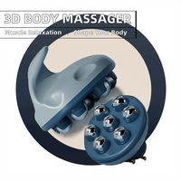 Masajeador Corporal 3D Portátil Enchufable HONGYU HY-881143, Moldeador Corporal, Quema Grasa, Adelgazante para Abdomen, Muslos, Pantorrillas, Espalda, Cuello, Pies y Hombros