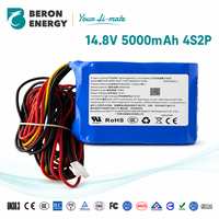 Batterie lithium-ion rechargeable 14,8 V 5200 mAh 18650, pack de batteries lithium 4S2P pour haut-parleur Bluetooth portable, vente en gros