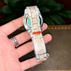 นาฬิกาข้อมือฮิปฮอปสุดหรู หน้าปัดทรงกลม ประดับ<span class=keywords><strong>เพชร</strong></span> <span class=keywords><strong>VVS</strong></span> D มอยส์ซาไนต์ สำหรับผู้ชาย - Product Image 5