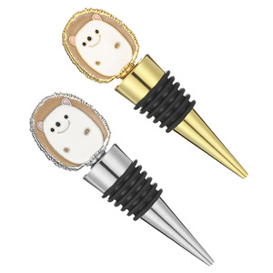 Hedgehog Wine <b>Stopper</b> Gold And Silver Zinc Alloy Sealing Bottle <b>Stopper</b> For Wine Champagne - Product Image 3