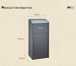 Boîte aux lettres extérieure moderne antivol en métal thermolaqué autoportante pour livraison express d'appartements avec support <span class=keywords><strong>UPS</strong></span> et POST - Product Image 2