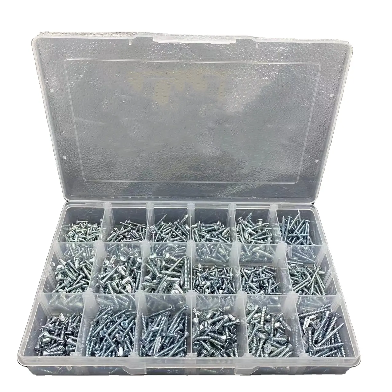 720Pcs Phillips Pan Head Carbon Steel Zinc Plated Self-Tapping Screw Kit