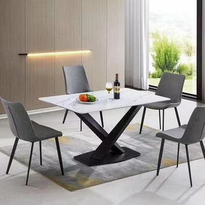Nuevos Modelos de Juego de Comedor de Lujo Mesa y Sillas Modernas Mesa de Reuniones con Sillas a la Venta - Product Image 2