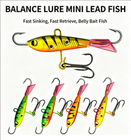 Leurre de pêche sur glace Balance, Jig vertical, Leurre dur à coulée rapide, Mini leurre artificiel en forme de poisson pour la pêche sur glace et la pêche à la ligne