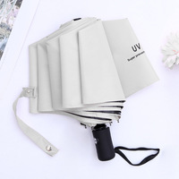 Parapluie pliant automatique haut de gamme à 8 baleines, coupe-vent, idéal pour les voyages, personnalisable avec votre marque, disponible en stock directement de l'usine