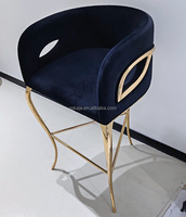 Offre spéciale, tabouret de bar à pieds en laiton doré, chaise de luxe, coussin au design unique, tabouret de bar à pieds hauts, chaises de bar avec accoudoir de luxe
