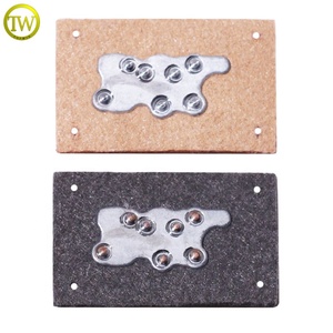 Chất lượng cao Thư Cổ Điển Các Bản vá lỗi logo hình chữ nhật hình dạng túi phụ kiện da thẻ may PU nhãn cho ba lô - Product Image 3