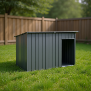 Cuccia per Cani in Acciaio Zincato Antracite 77.2 X 35.8 X 43.3 Pollici, Resistente Rifugio per Animali Domestici di Taglia Grande per Esterni - Product Image 2