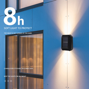 Lampe solaire murale XINGSITE, étanche, bidirectionnelle, pour jardin, cour, clôture extérieure - Product Image 1