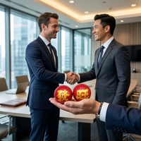 Coffrets cadeaux de balles de fitness Baoding et tasses à thé en porcelaine de la marque ShouXing, bien-être traditionnel chinois, cadeaux d'affaires pour entreprises