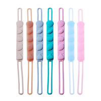 Chaîne de sucette en silicone de qualité alimentaire pour bébé, anneau de dentition, sangle anti-perte, support de sucette à mâcher, vente directe d'usine, fabriqué en Chine