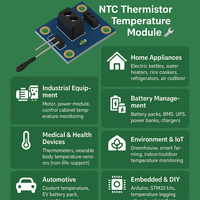 Legact TSMK100 Modul Sensor Suhu NTC PT100 Industri Presisi Tinggi Seri DC Tampilan Digital Portabel dengan Beberapa Output