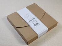 Boîte d'emballage en papier kraft A4 avec impression de logo personnalisé, enveloppe en carton, boîte pour t-shirt, vêtements, enveloppes d'emballage