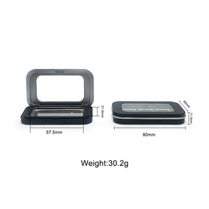 Empty Eyeshadow Palette <b>Box</b> With Magnet 2 Color Refill Tray Cosmetic Packaging <b>Makeup</b> Organizer Plastic Blow Molding - Product Image 2