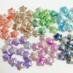 Acryl Twee Kleuren Uv Plated Gradiënt Ster Kralen Glanzend Lichtgevende Losse Kralen Diy Mobiele Telefoon Ketting Oorbellen Tas Opknoping - Product Image 2