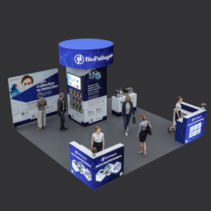 Modular nhôm chiếu sáng gian hàng dễ dàng cài đặt có thể gập lại thiết kế nhiều sử dụng được xây dựng trong phía trước bàn Locker Rack hiển thị - Product Image 4