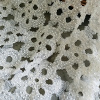 Tissus en dentelle de tulle lourds et luxueux, ornés de perles, broderies en dentelle pour femmes, tissu pour robe de cérémonie, robe de mariée