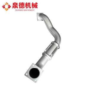 Tubo de Escape Delantero de Cuatro Ejes Compatible con Isuzu Euro 3, con Acabado Pulido, para Camiones Bomba y Mezcladora, Modelo 1-22124033-0 - Product Image 2