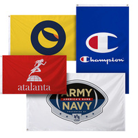 Banderas Personalizadas al por Mayor de Fábrica, 100% Poliéster, Portátiles, Antiarrugas, Impresión Tipográfica para Exteriores