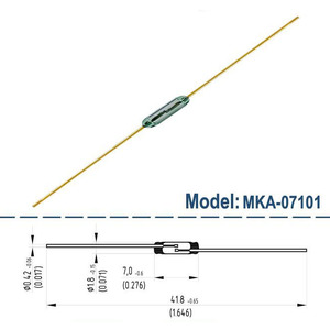 7mm 10mm 14mm 20mm 50mm NO NC interruttore del cilindro sensore <span class=keywords><strong>2</strong></span> <span class=keywords><strong>3</strong></span> Pin SMD formato magnetico Reed Reed sensore magnetico con Stock - Product Image 3