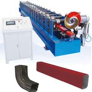 Nước mưa Ống hồ sơ máng xối vòi khuỷu tay máy làm kim loại ống cống downspout cuộn tạo thành máy để bán - Product Image 1