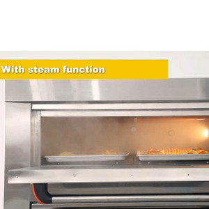 Vigevr inteligente y eficiente 2 cubiertas <span class=keywords><strong>4</strong></span> bandejas horno de cubierta eléctrico comercial equipo de panadería para pan Pizza horno para hornear pan - Product Image 3