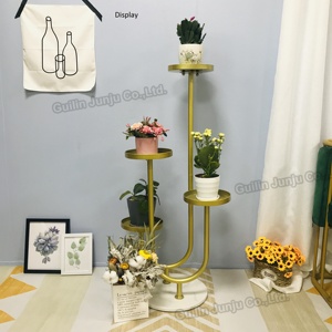 Prezzo di fabbrica supporto per piante in metallo supporto per vasi da fiori Color <span class=keywords><strong>oro</strong></span> rivestito in potenza supporto per piante in <span class=keywords><strong>oro</strong></span> per interni in metallo per esterni - Product Image 2