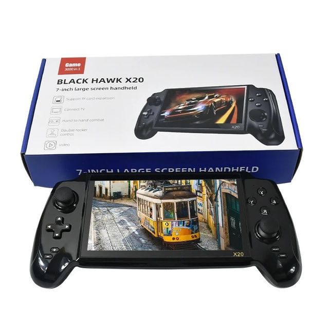 YLW Kids Gift 7.0 Inch HD Screen Music Video Games Player X20 Portable Retro Handheld Video Game Console Bulit-in 3000 Game