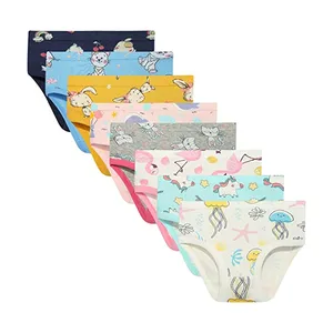 GOTS Cotton Hot Selling Kinder Unterwäsche Kinder Mädchen Slips Mädchen Höschen Unterwäsche 5 Stück Sets Cartoon Kinder Mädchen