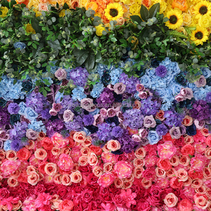 5D persiana enrollable seda Artificial Rosa <span class=keywords><strong>flor</strong></span> pared Fondo pintura al óleo <span class=keywords><strong>flor</strong></span> pared para boda hogar salón Decoración - Product Image 4