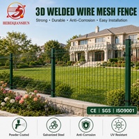 Clôture de sécurité moderne en PVC courbé 3D pour la décoration des jardins résidentiels, facile à assembler, sécurité domestique