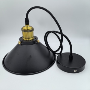 Nordic Retro Modern Pendant Light E27 Black Metal Shade Warm <strong>White</strong> <strong>Hanging</strong> for Dining Room Home Bar Chandeliers Pendant Lights - Product Image 4