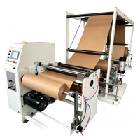 Machine à rembobiner les rouleaux jumbo de 1600 mm pour papier toilette et serviettes de toilette, double usage