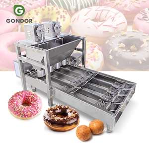 Máquina Comercial Automática Industrial de Alta Calidad para Hacer y Freír Donuts Glaseados Tipo Lil Orbits, Mini, a Gas, en Venta - Product Image 1
