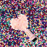 Canons et lance-confettis en papier biodégradable, effet confettis pour anniversaires, mariages, Noël, baby showers - 100 POP Rose