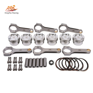 Pistons et bielles forgés pour <span class=keywords><strong>BMW</strong></span> <span class=keywords><strong>528i</strong></span> <span class=keywords><strong>E39</strong></span> <span class=keywords><strong>1996</strong></span> 1997 1998 1999 2000 M52B28 2.8L Inline-6 Turbo Conversion Performance Parts - Product Image 2
