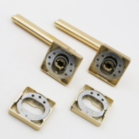 En gros, Ensemble de poignées de porte à levier modernes pour intérieur, avec serrure à mortaise et corps de serrure en alliage de zinc avec cylindre