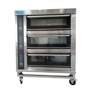 Four à pain électrique industriel à trois niveaux et trois plateaux pour pain au levain / Meilleur four à pain pour pain fait <span class=keywords><strong>maison</strong></span> - Product Image 1