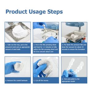 Formateur sous vide dentaire, équipement de laboratoire, protège-dents, machine à plateaux thermoplastiques, instruments chirurgicaux pour les soins dentaires - Product Image 3