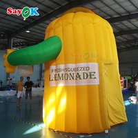 SAYOK – tente de kiosque gonflable publicitaire, magasin de limonade de vente, tente de citron gonflable debout