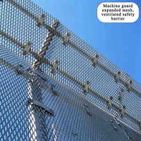 Panneau décoratif en maille expansée revêtue d'acier inoxydable pour cloison intérieure et remplissage de garde-corps d'escalier