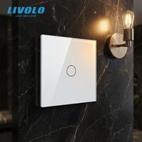 Interrupteur mural variateur de lumière simple de style européen, compatible avec connexion fil sous tension et neutre pour le contrôle de l'éclairage domestique