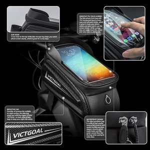 VICTGOAL – boîte de vélo, sac de vélo basique avec combinaison, échantillon gratuit, rangement de sport, système supérieur, sac de cadre de vélo à crochet - Product Image 4