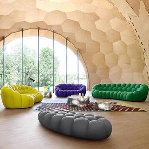 Divano Pigro Multifunzionale in Tessuto Stile Francese Rimovibile e Lavabile, Ispirato al Celebrità di Internet Luo Qibao, per Salotto - Product Image 2